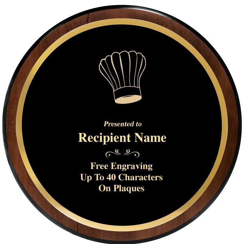 9" ROUND WOOD PLAQUE