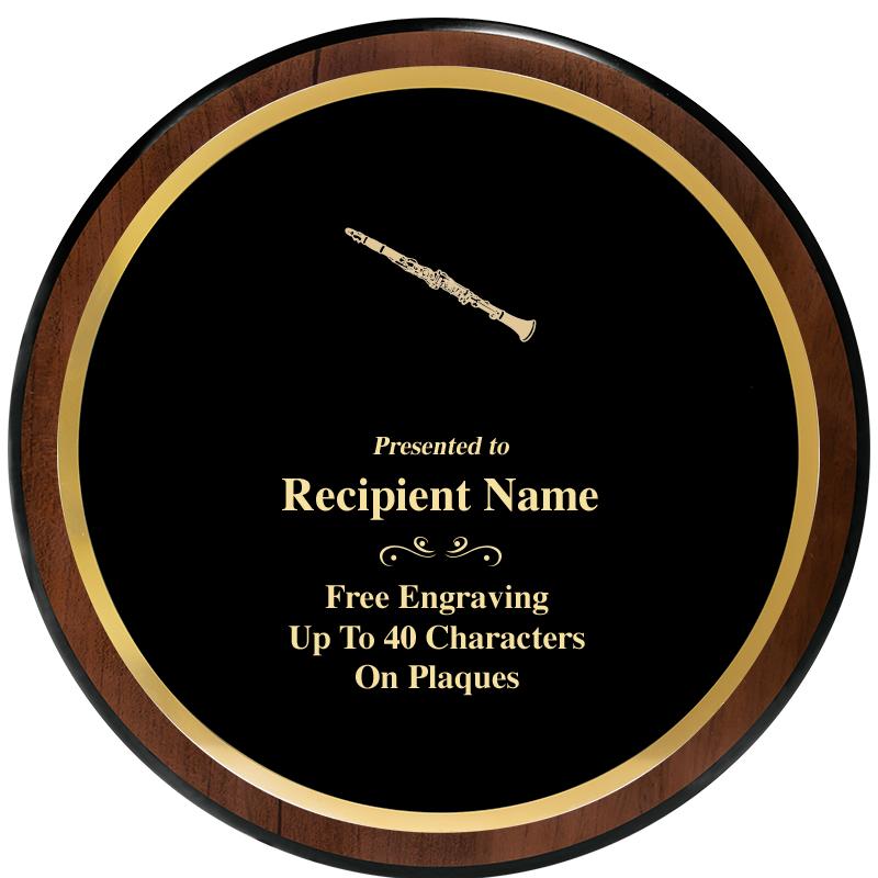 9" ROUND WOOD PLAQUE