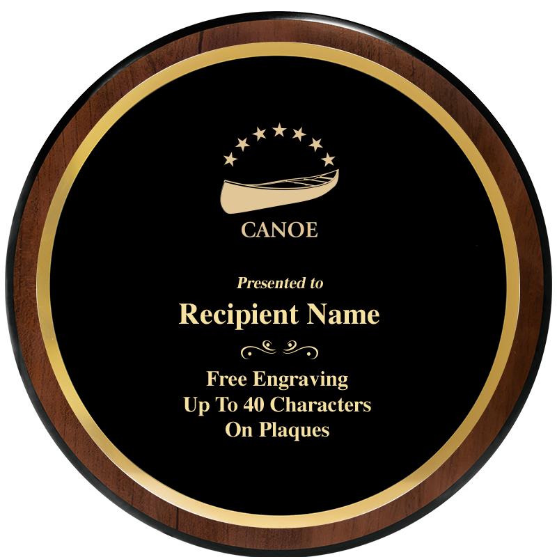 9" ROUND WOOD PLAQUE