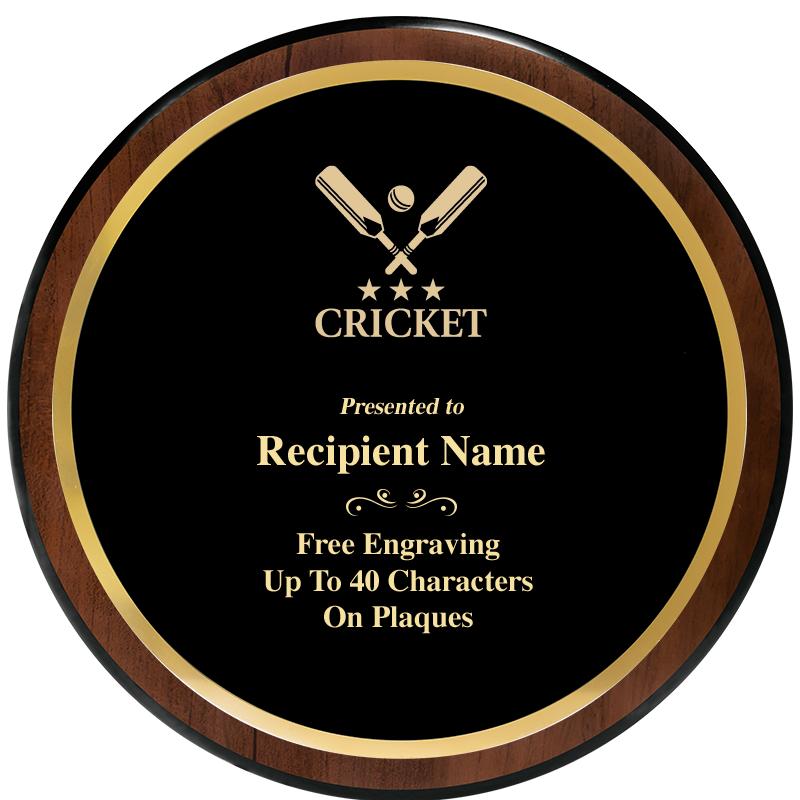 9" ROUND WOOD PLAQUE