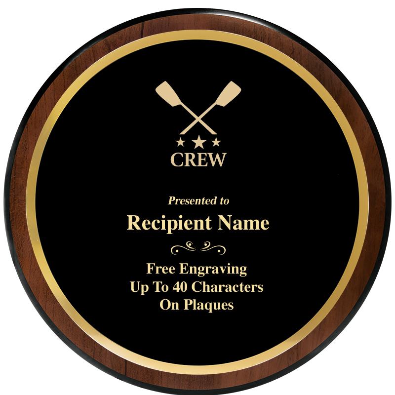 9" ROUND WOOD PLAQUE