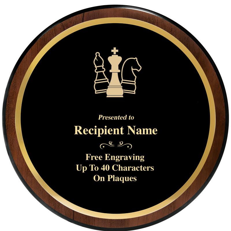 9" ROUND WOOD PLAQUE