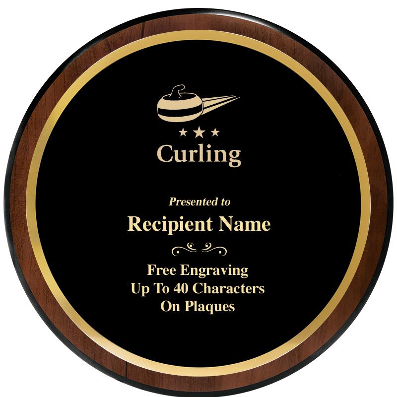 9" ROUND WOOD PLAQUE