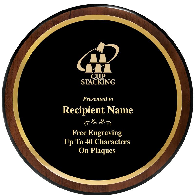 9" ROUND WOOD PLAQUE