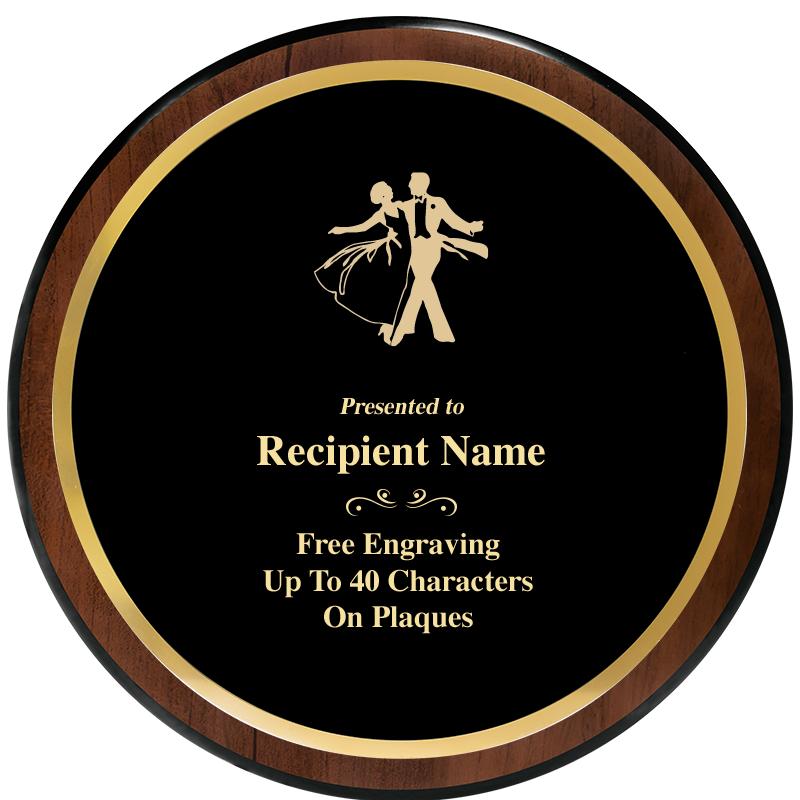 9" ROUND WOOD PLAQUE