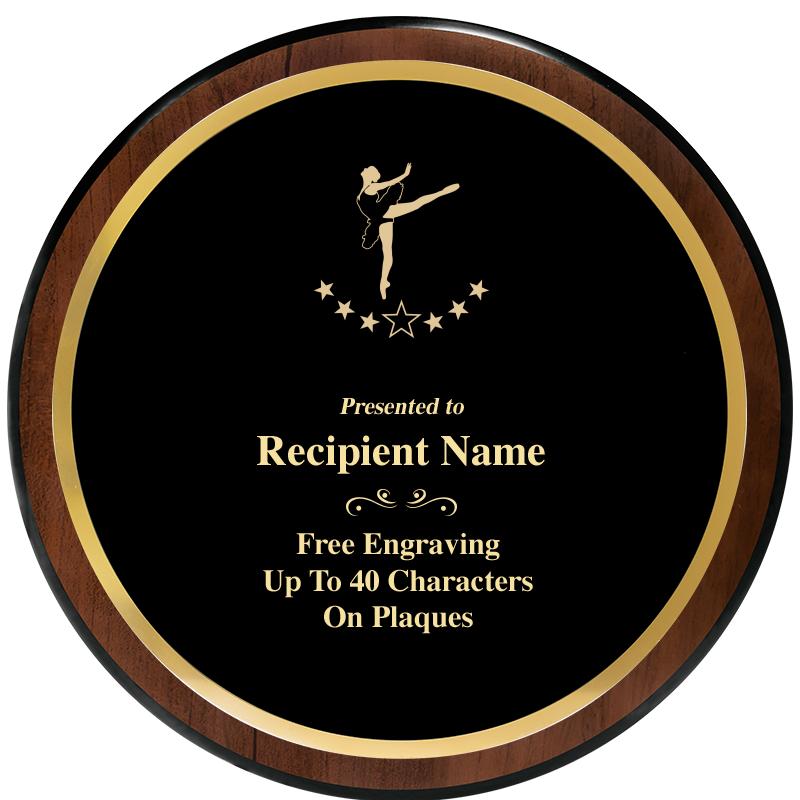 9" ROUND WOOD PLAQUE