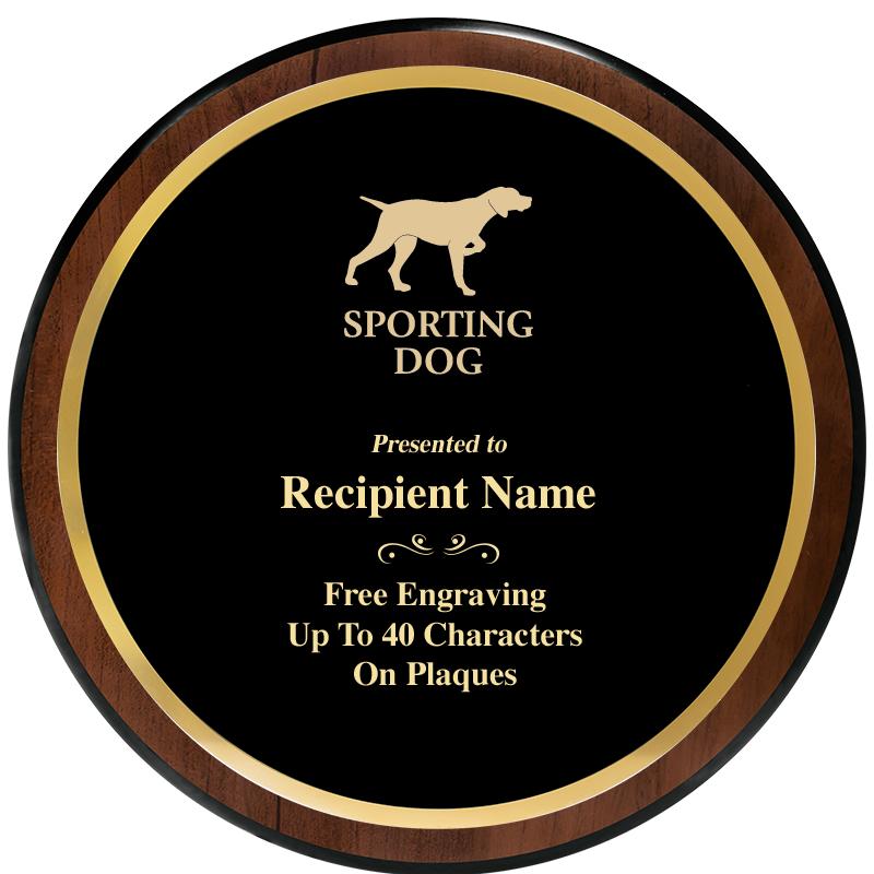 9" ROUND WOOD PLAQUE