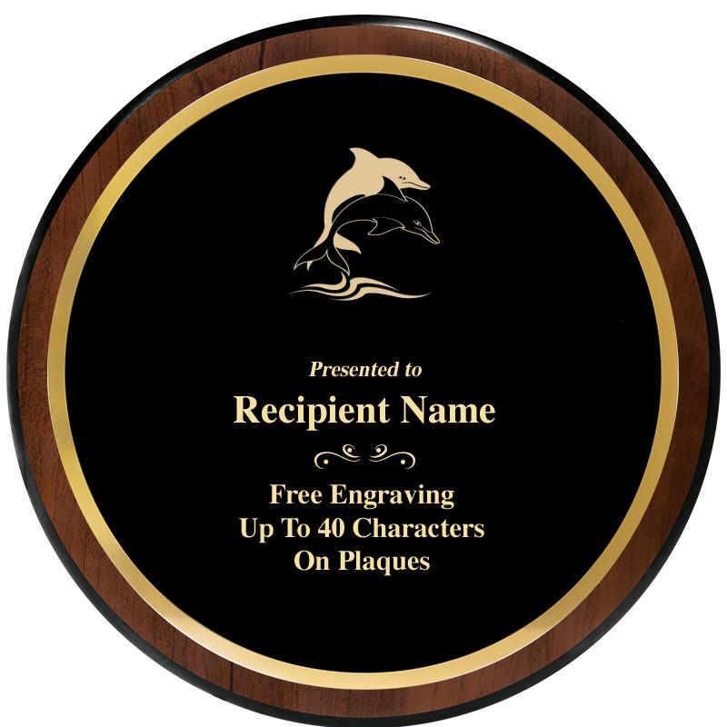 9" ROUND WOOD PLAQUE