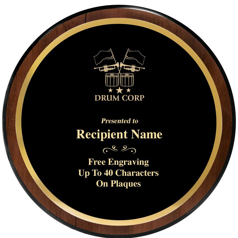 9" ROUND WOOD PLAQUE