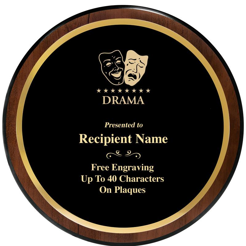 9" ROUND WOOD PLAQUE