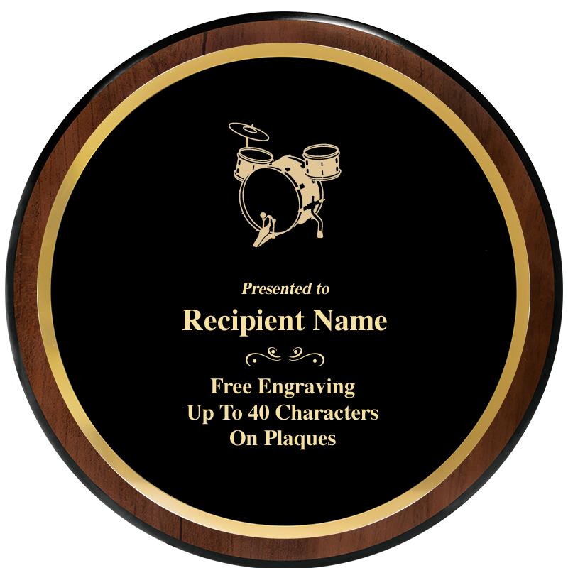 9" ROUND WOOD PLAQUE