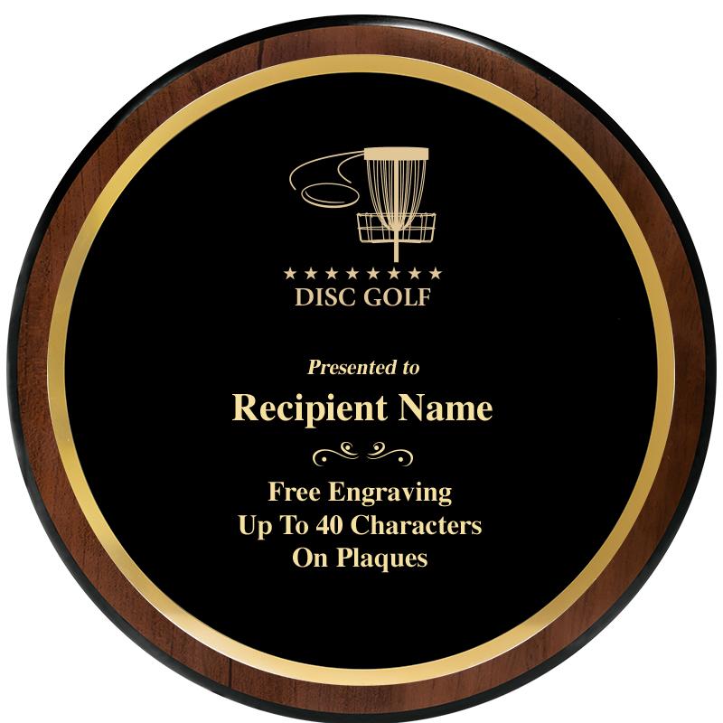 9" ROUND WOOD PLAQUE