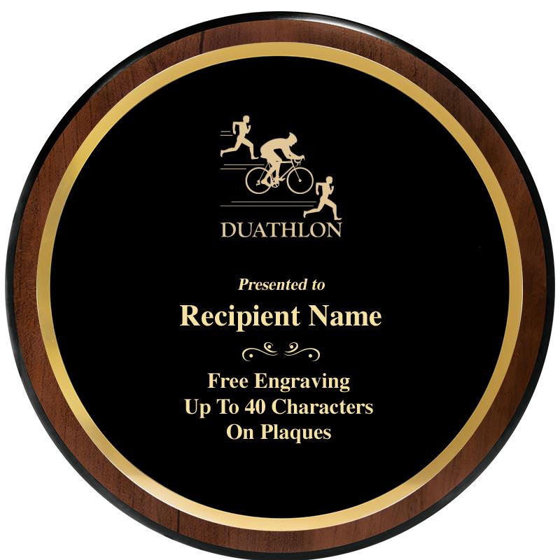 9" ROUND WOOD PLAQUE