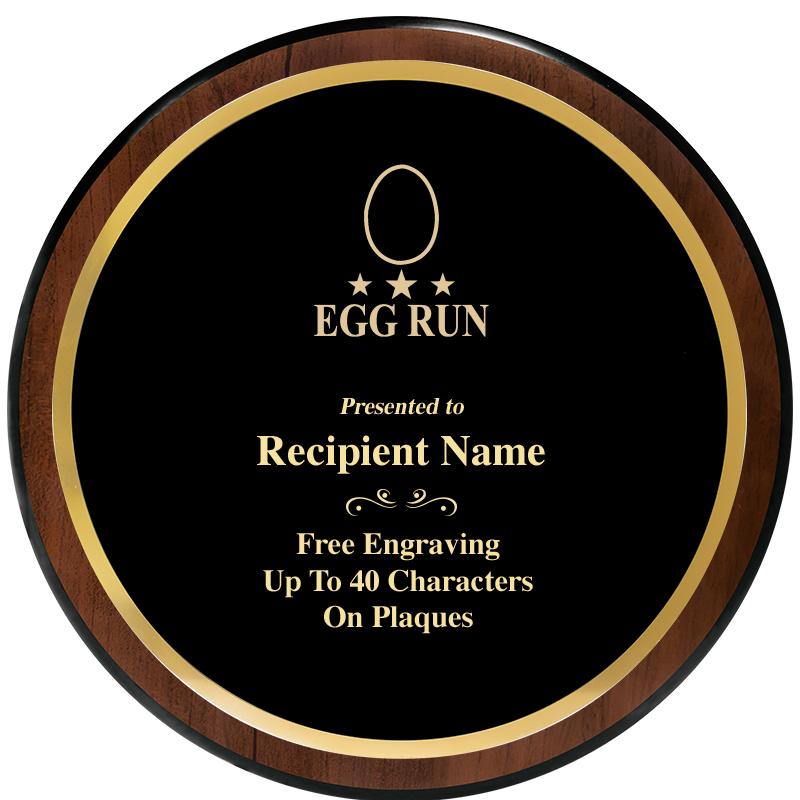 9" ROUND WOOD PLAQUE