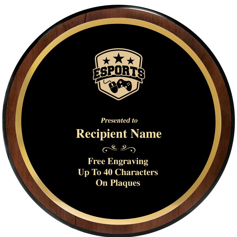 9" ROUND WOOD PLAQUE