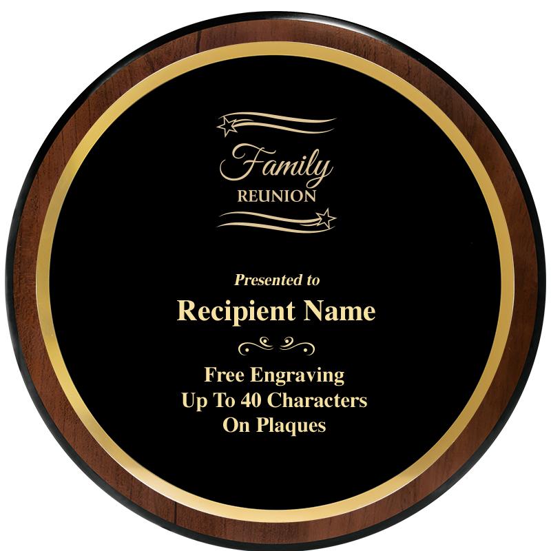 9" ROUND WOOD PLAQUE