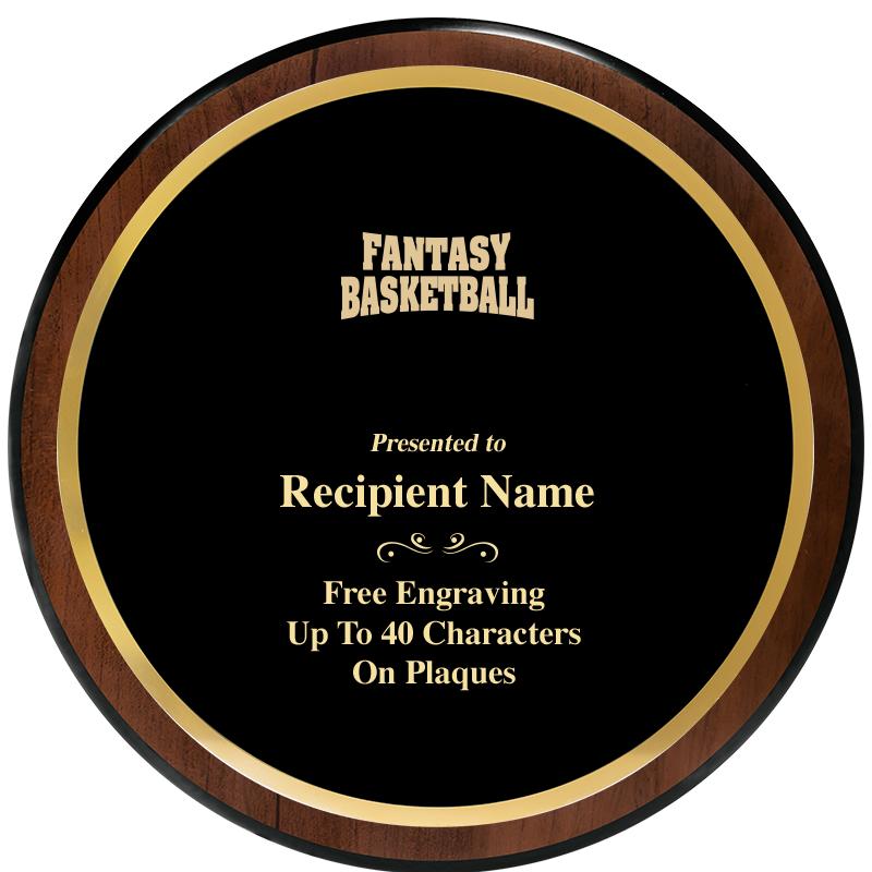 9" ROUND WOOD PLAQUE