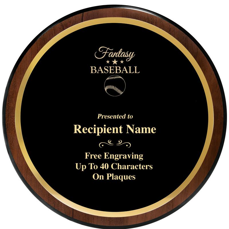 9" ROUND WOOD PLAQUE