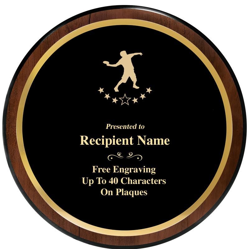 9" ROUND WOOD PLAQUE