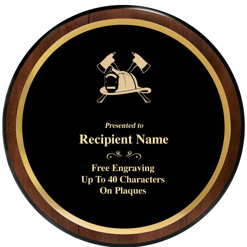 9" ROUND WOOD PLAQUE