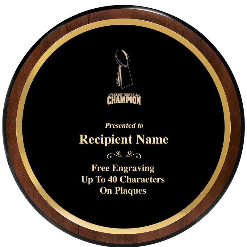 9" ROUND WOOD PLAQUE