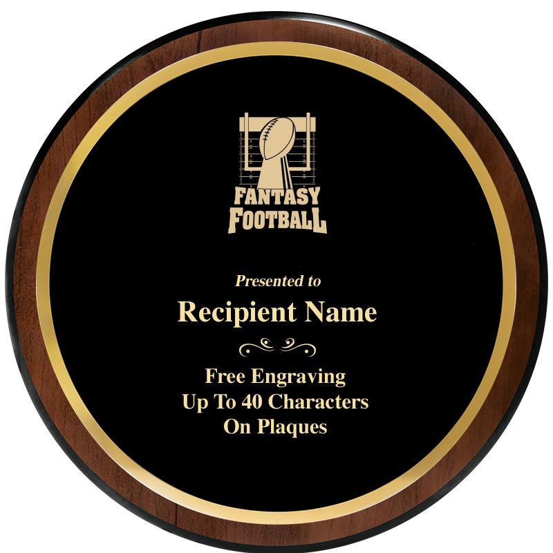 9" ROUND WOOD PLAQUE