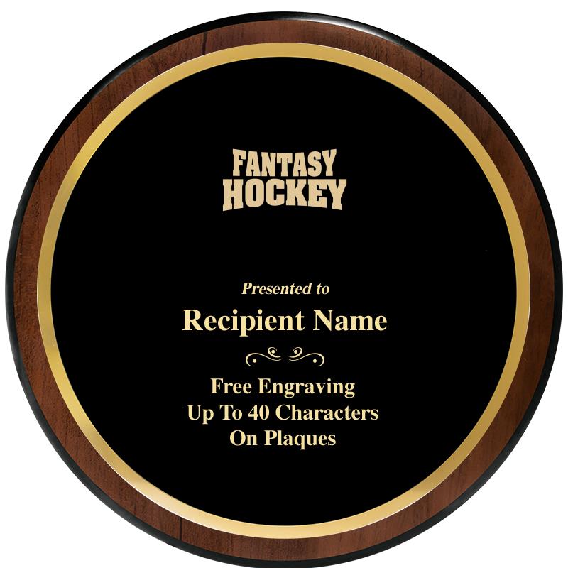 9" ROUND WOOD PLAQUE