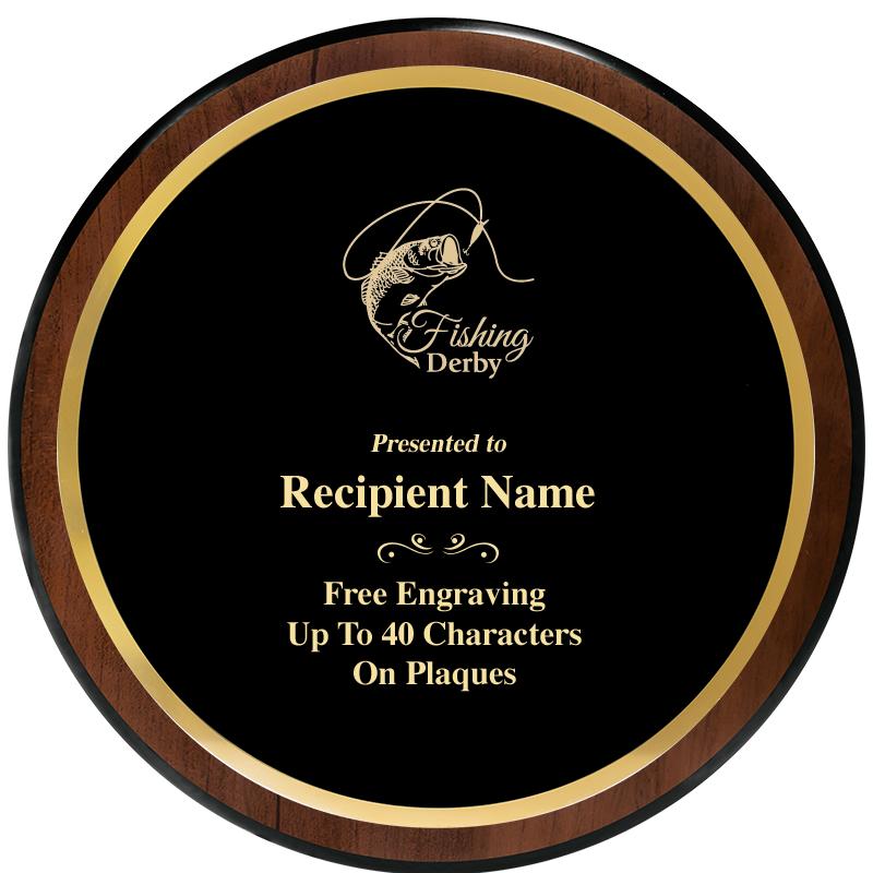 9" ROUND WOOD PLAQUE