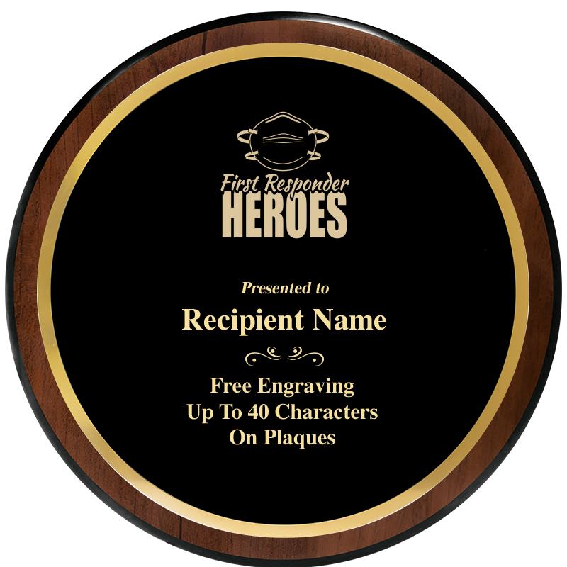 9" ROUND WOOD PLAQUE