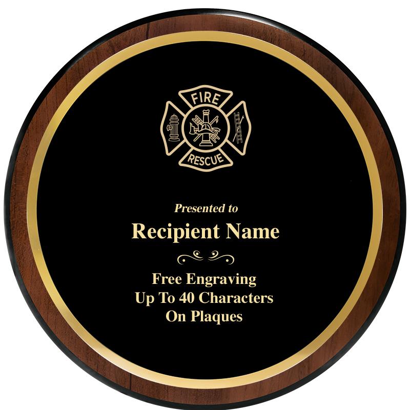 9" ROUND WOOD PLAQUE