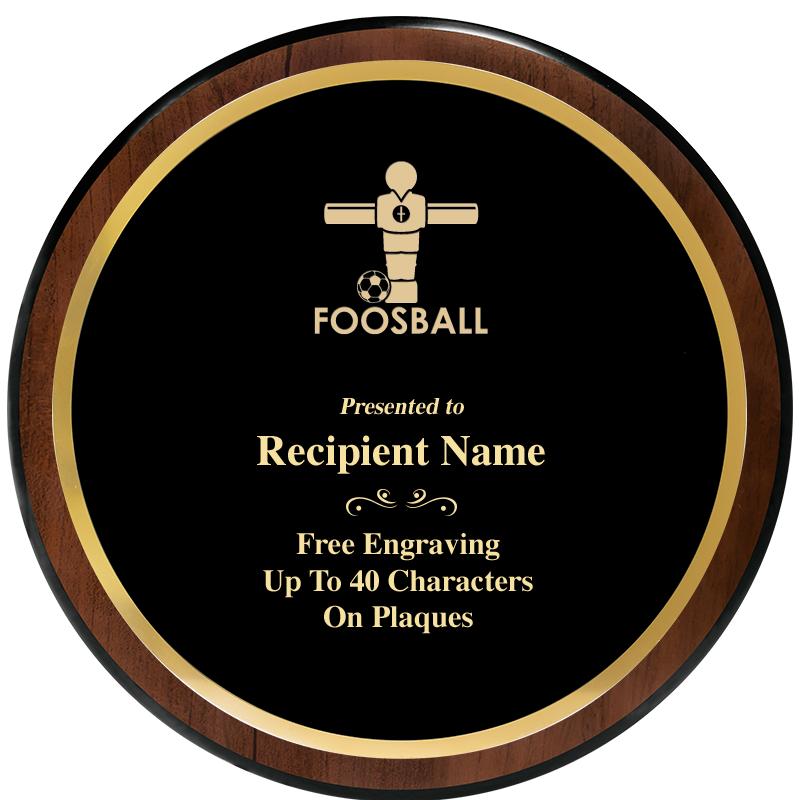 9" ROUND WOOD PLAQUE