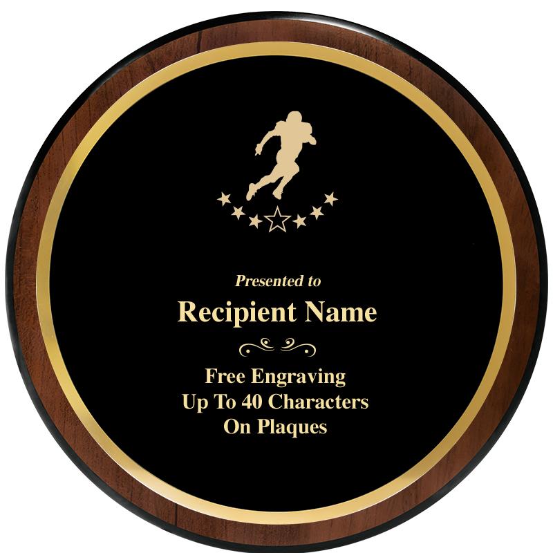 9" ROUND WOOD PLAQUE