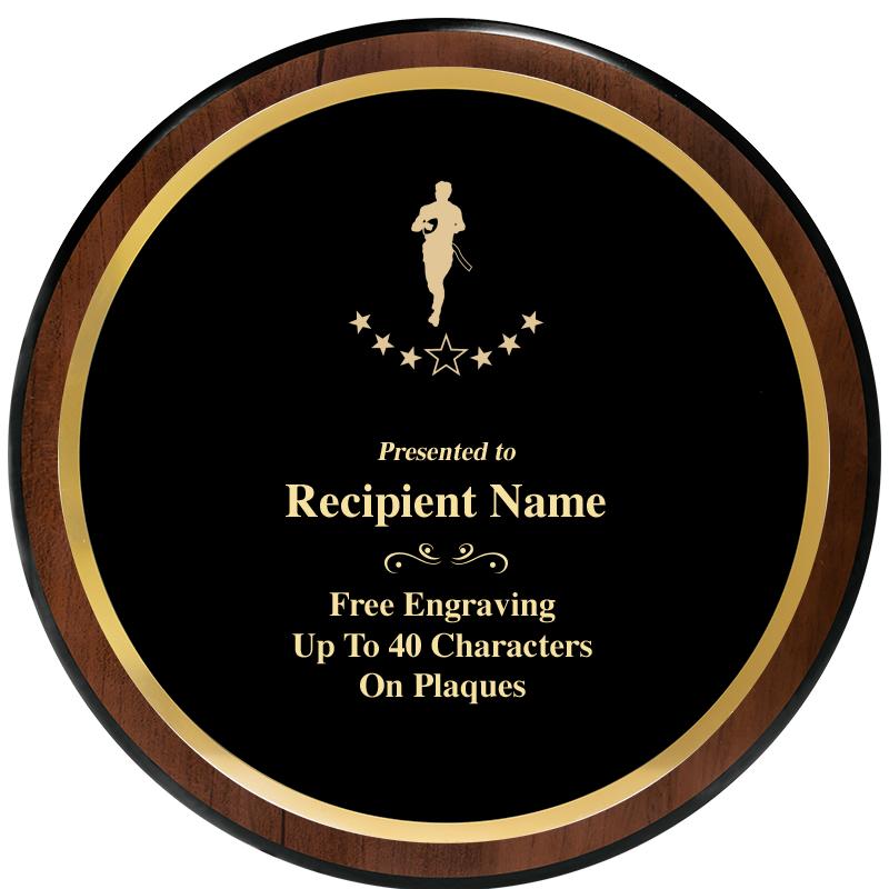 9" ROUND WOOD PLAQUE