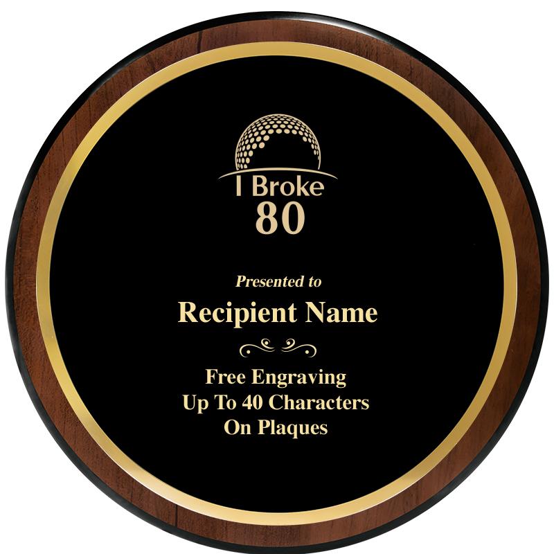 9" ROUND WOOD PLAQUE