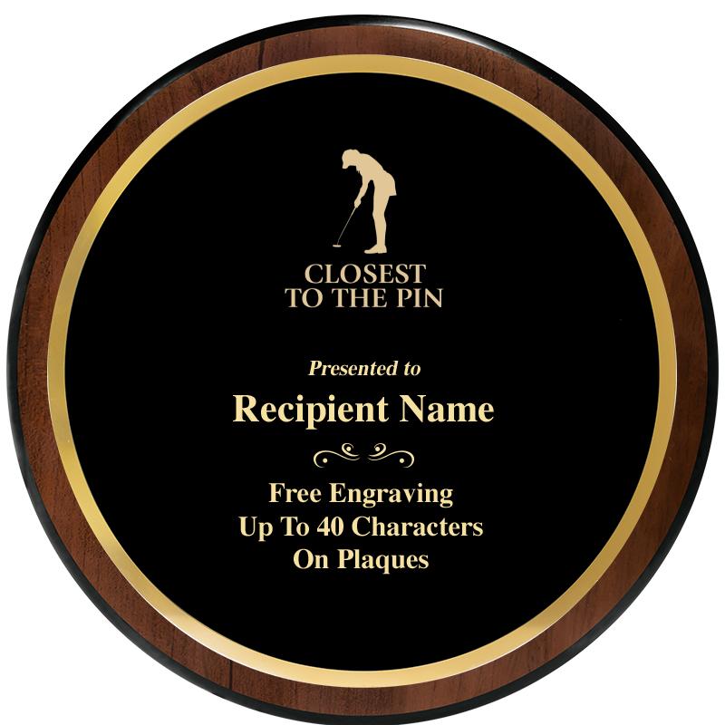 9" ROUND WOOD PLAQUE