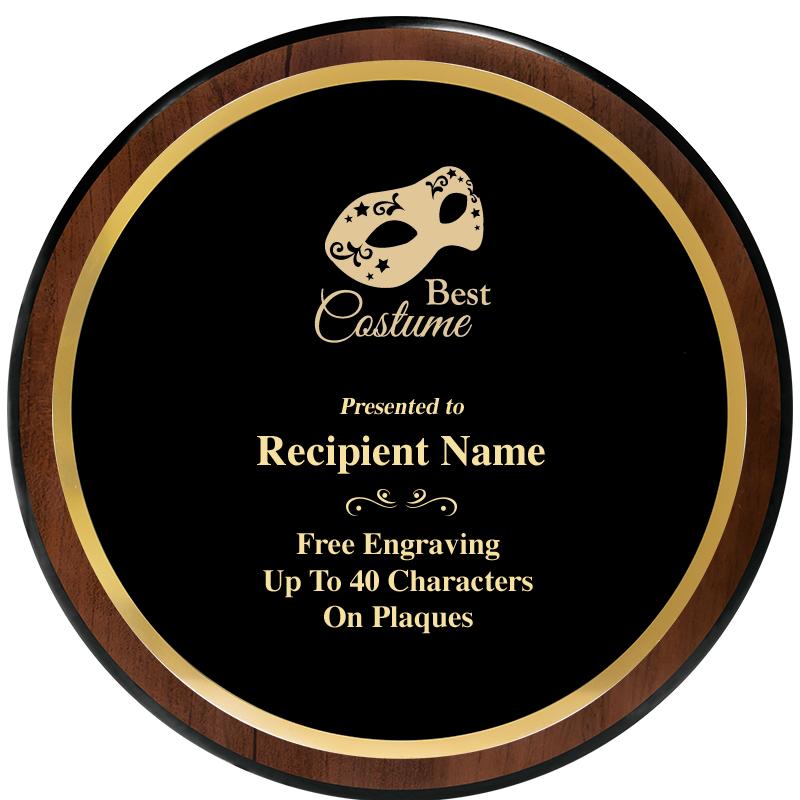 9" ROUND WOOD PLAQUE