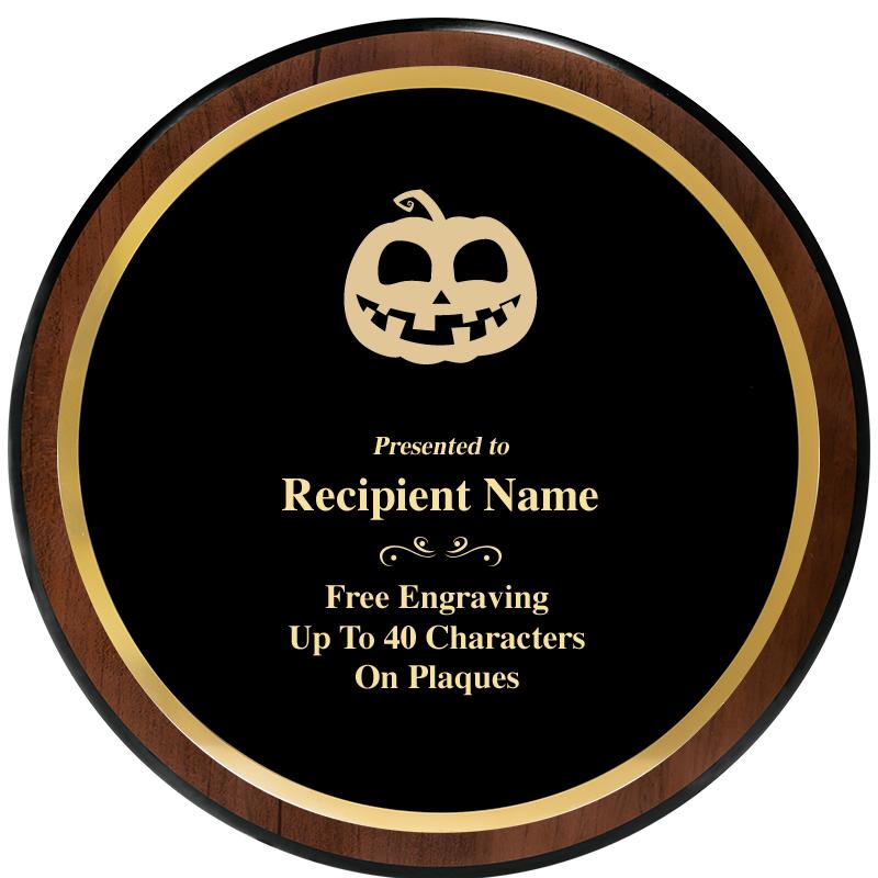 9" ROUND WOOD PLAQUE