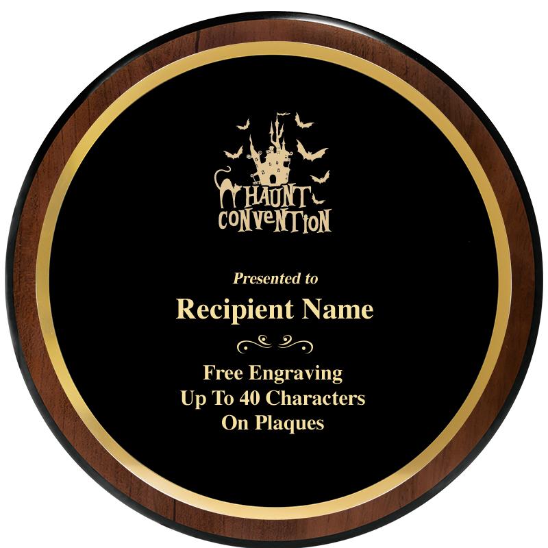 9" ROUND WOOD PLAQUE