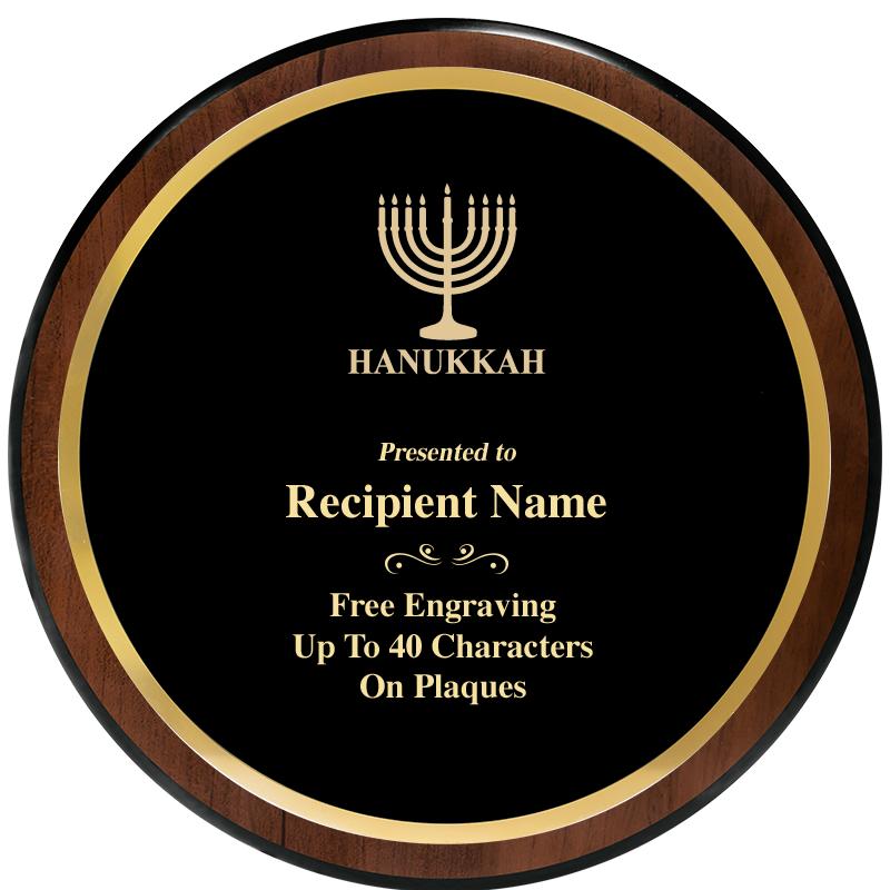 9" ROUND WOOD PLAQUE