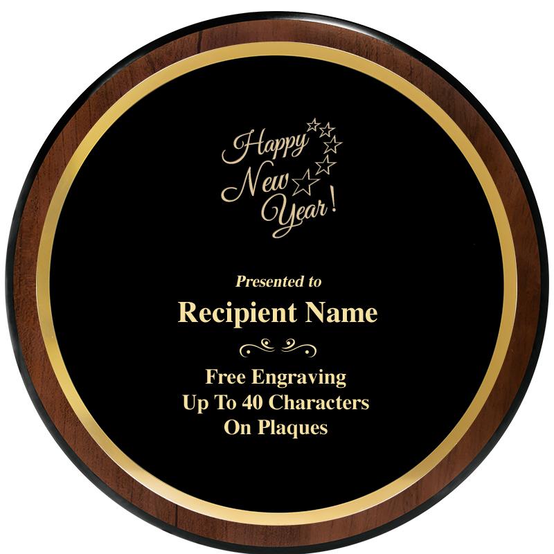 9" ROUND WOOD PLAQUE