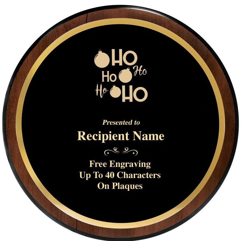 9" ROUND WOOD PLAQUE