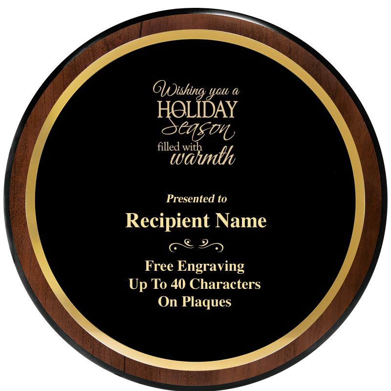 9" ROUND WOOD PLAQUE