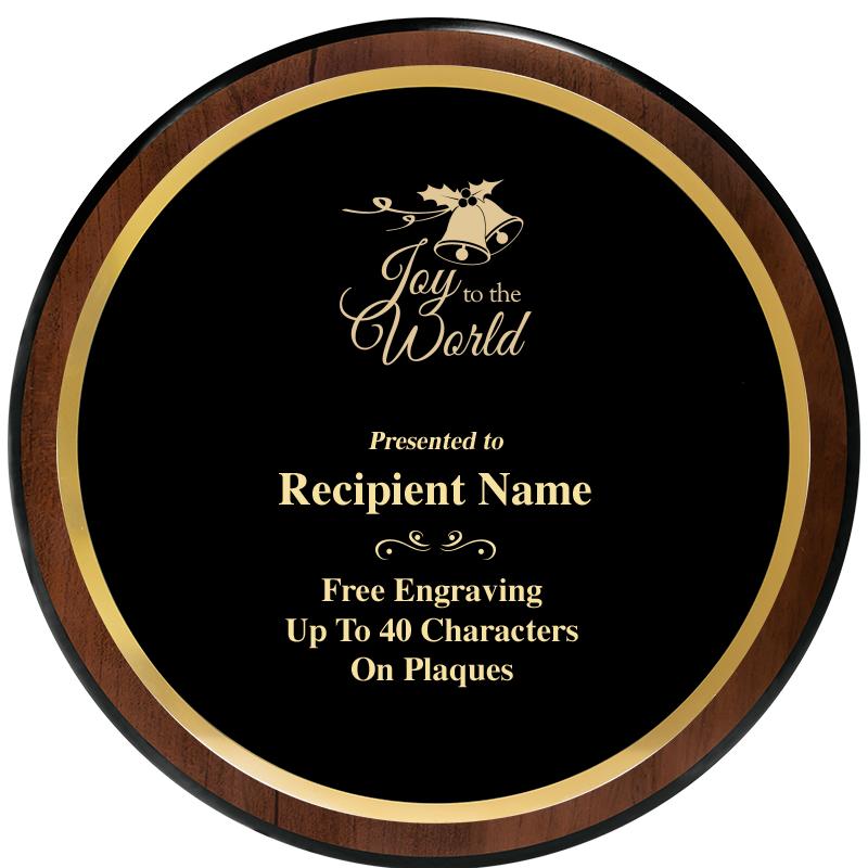 9" ROUND WOOD PLAQUE