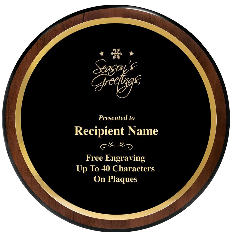 9" ROUND WOOD PLAQUE