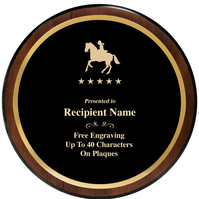 9" ROUND WOOD PLAQUE