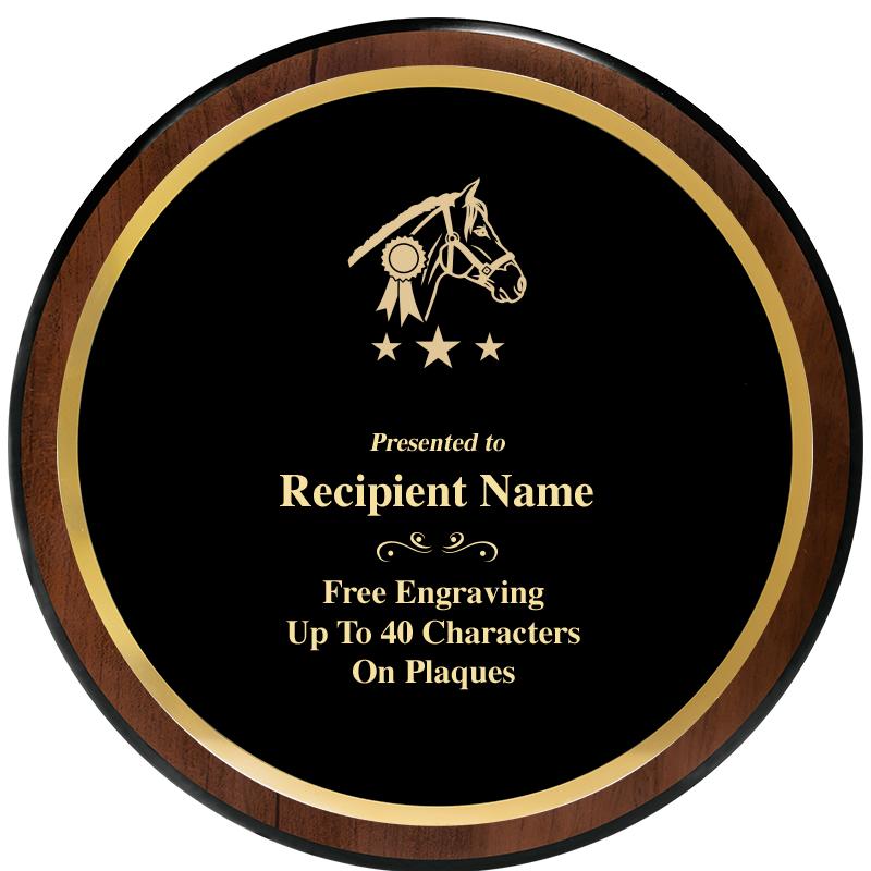 9" ROUND WOOD PLAQUE