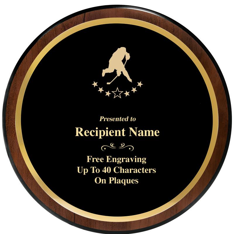 9" ROUND WOOD PLAQUE