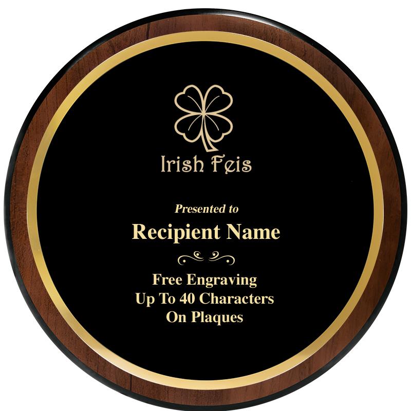 9" ROUND WOOD PLAQUE