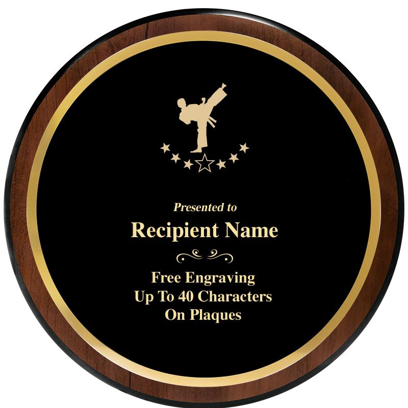 9" ROUND WOOD PLAQUE