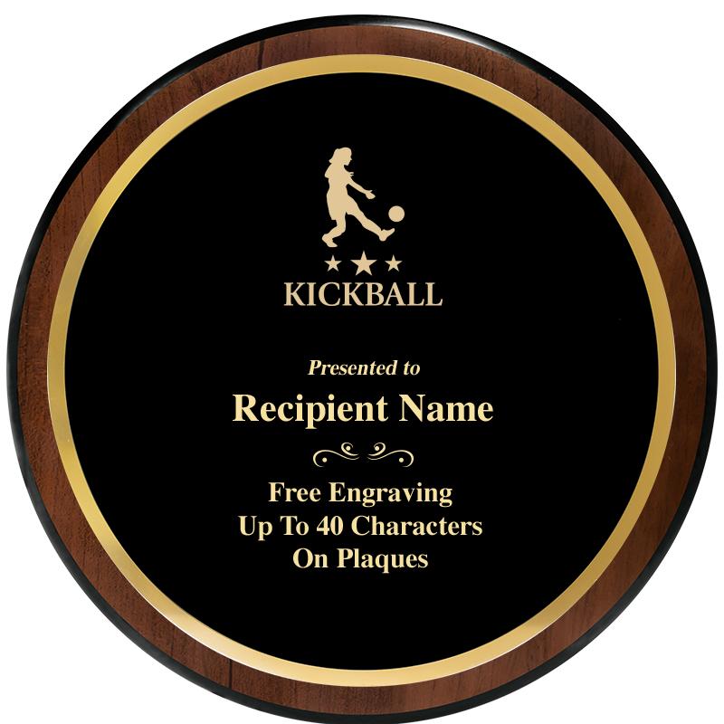 9" ROUND WOOD PLAQUE